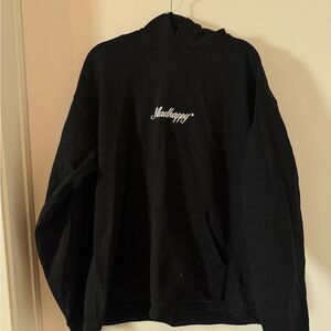Madhappy Black Sweatshirt with White Stitching